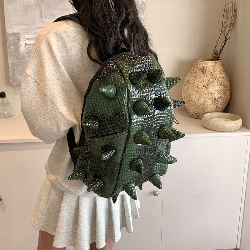 Women's & Men's Fashion Handsome Hedgehog Funny Network Leisure Backpack