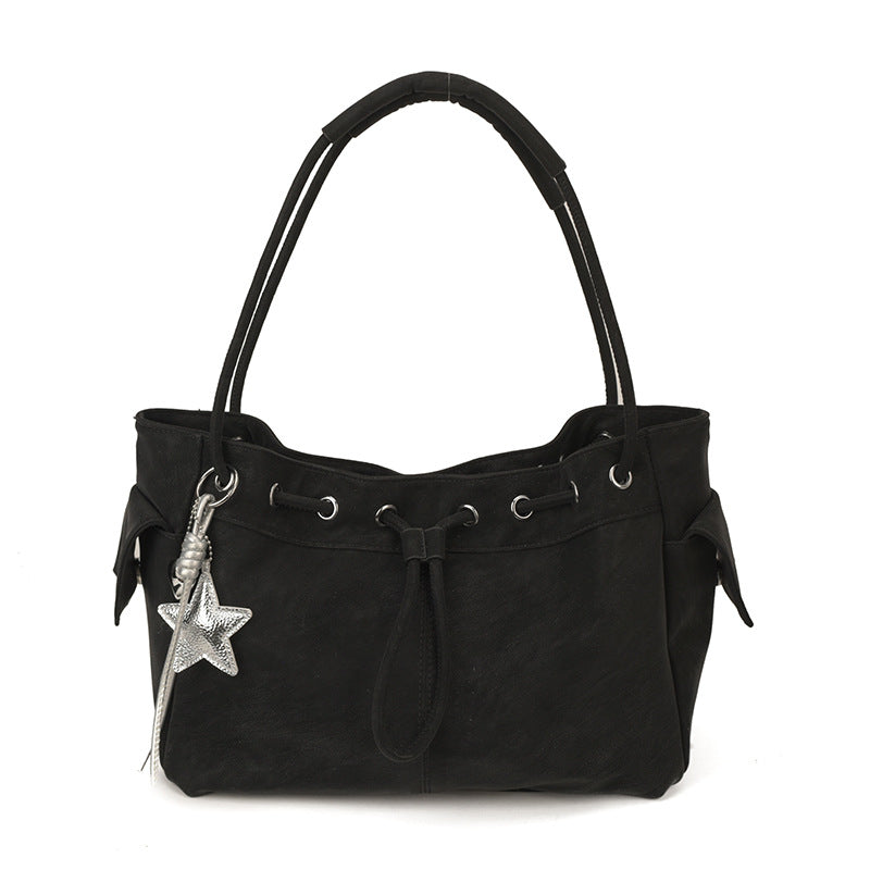 Women's Fashion Matte Texture Large Capacity Spring Light Luxury Minority Shoulder Bags