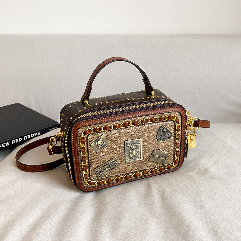 Women's Light Luxury Style Fashion Diamond Quilted Handbags
