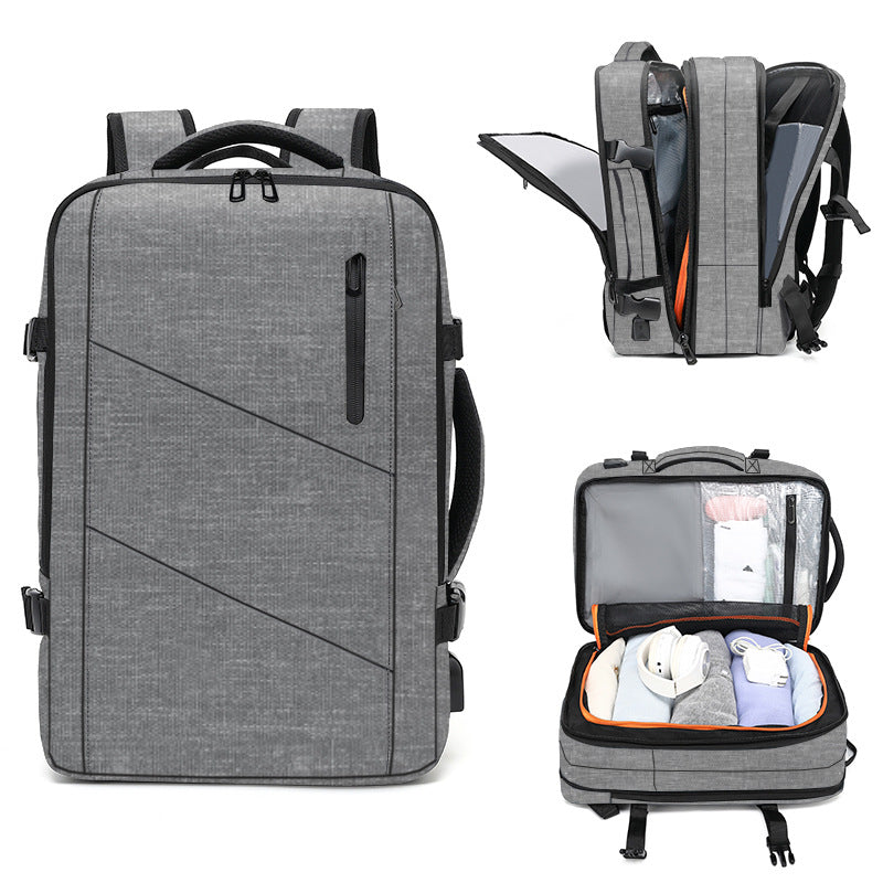 Women's & Men's Scalable Large Capacity Computer Waterproof Leisure Backpack