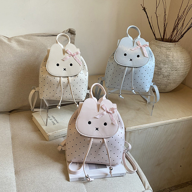 Women's Korean Style Cute Cartoon Rabbit Large Capacity Bags