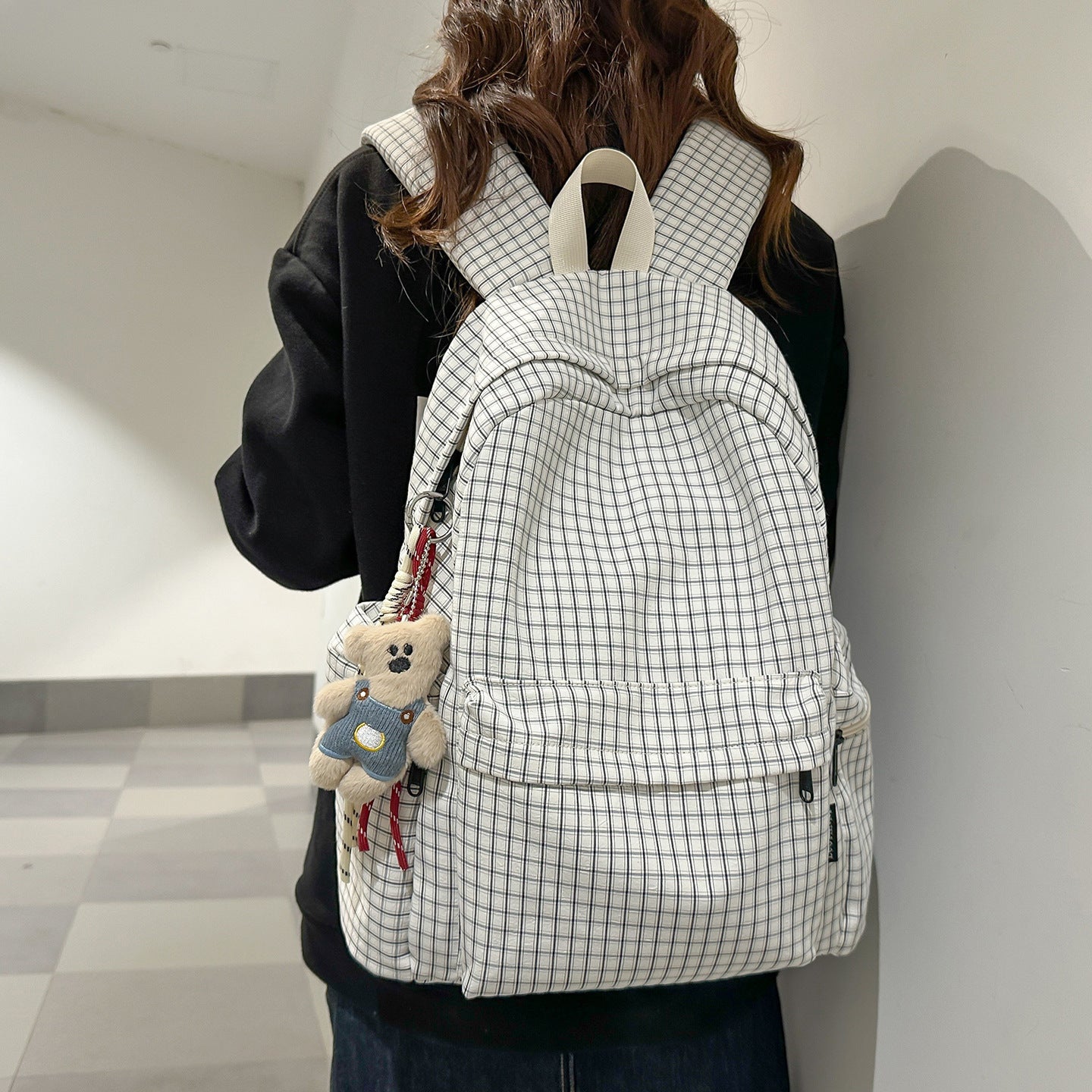 Female Korean Style Artistic Pattern Junior Backpacks
