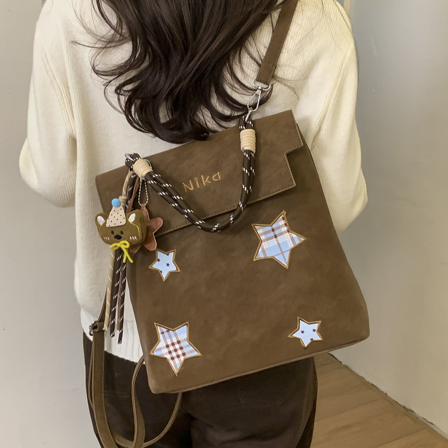 Women's College Commuter Korean Winter Style Large Women's Backpack