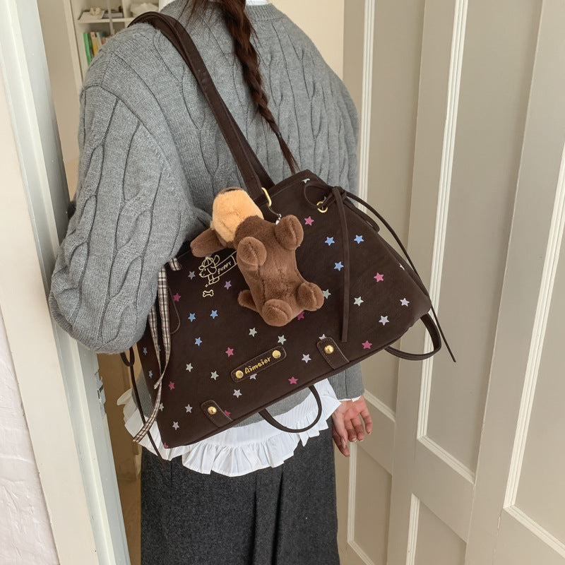 Niche Suede Underarm Trendy Fashion Commuter Women's Messenger Bag