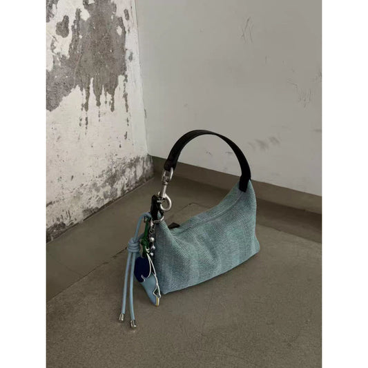 Summer High-grade Simple Fashion Patchwork Commuter Women's Shoulder Bag
