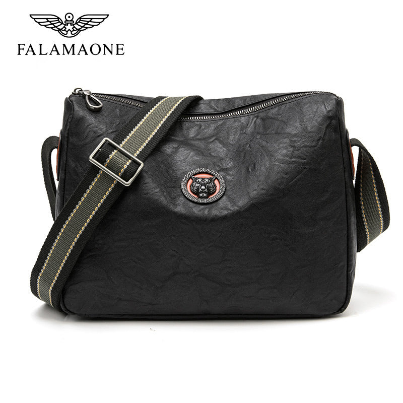 Beautiful Men's Fl Black Fashion Commuter Men's Bags