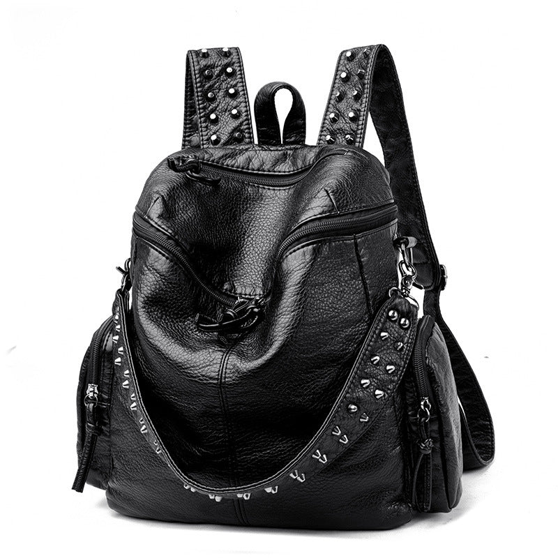 Women's Trendy Spring Fashionable Rivet Strap Sweet Women's Backpack