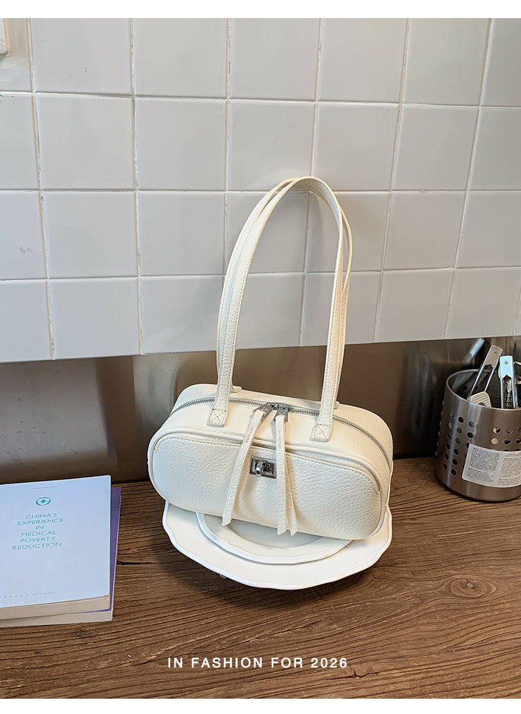 Women's Niche Underarm Fashion Simple Boston Commuter Shoulder Bags