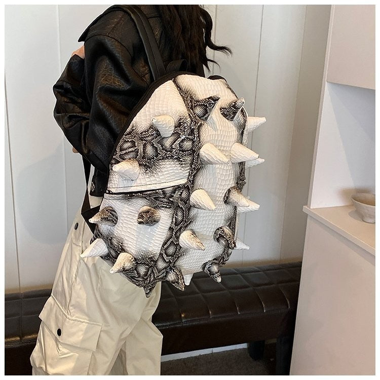 Women's Korean Chic Unique Funny Hedgehog Leisure Backpack