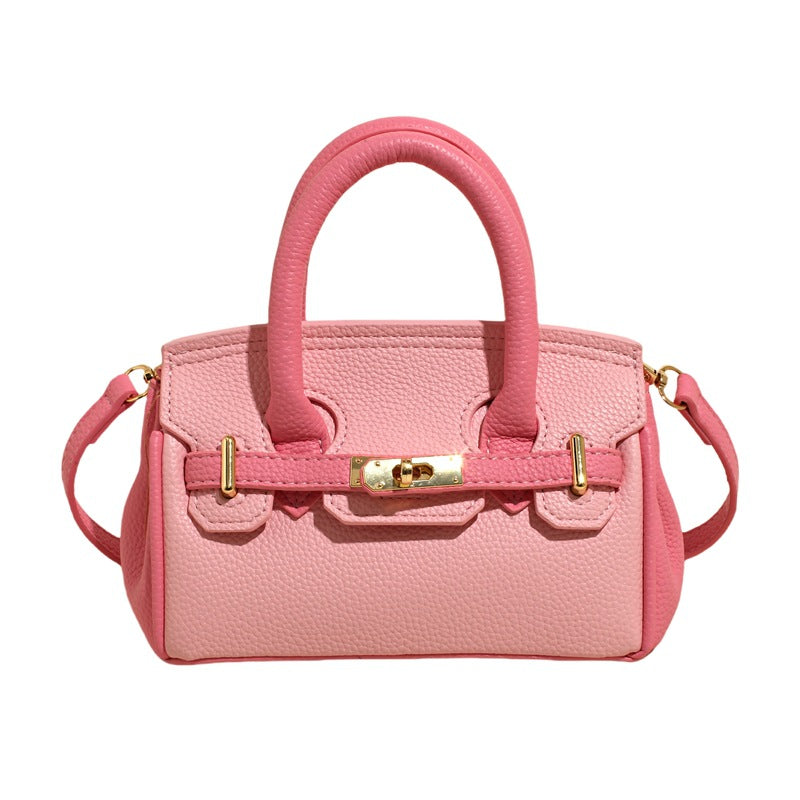 Women's Quality Litchi Pattern Portable Temperament Wild Women's Messenger Bag