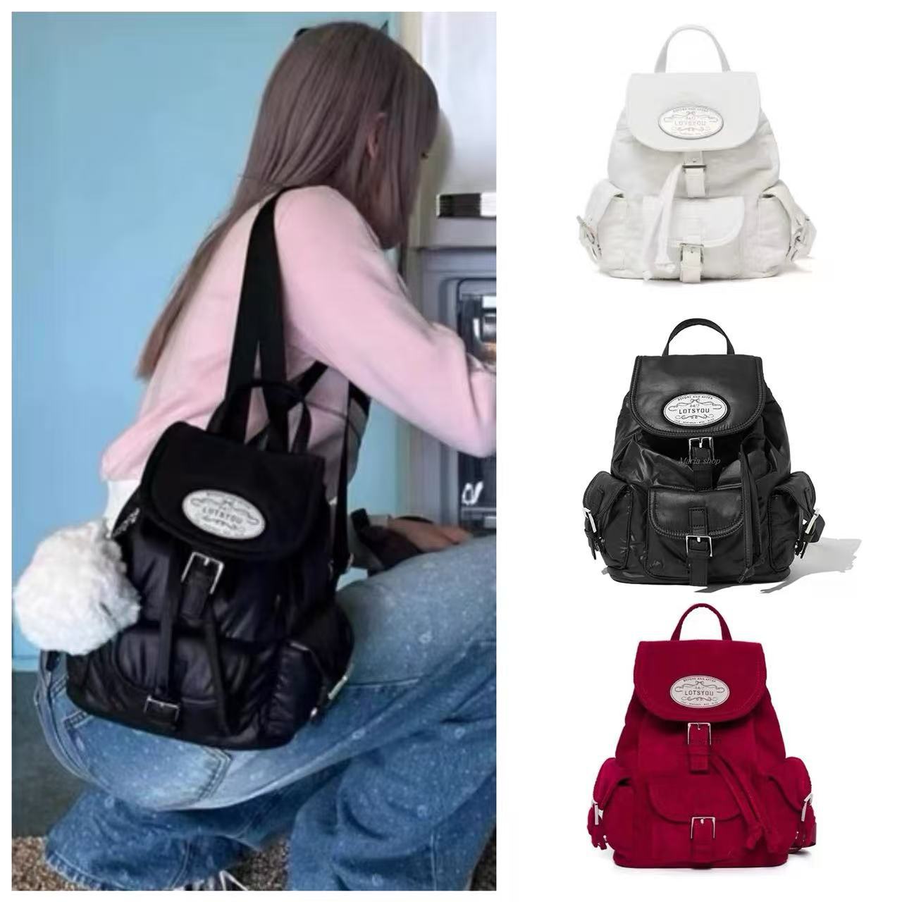 Fashion New Jin Embroidered Drawstring Leisure Backpacks