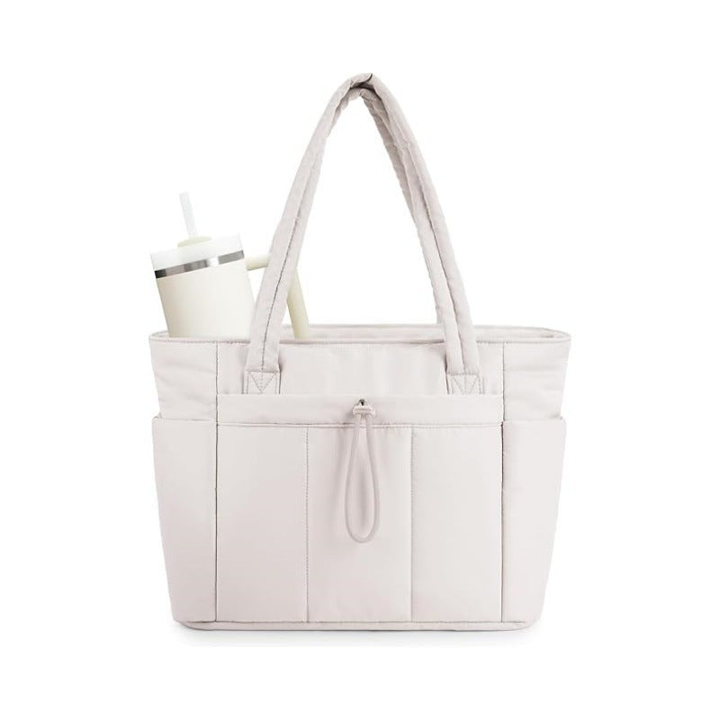 Classy Women's Quilted Large Capacity Computer Tote Bag