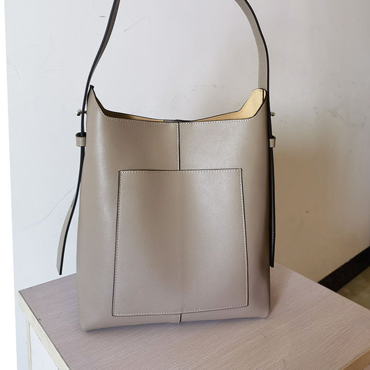 Classy Pretty Elegant Women's Big Leather Women's Shoulder Bag