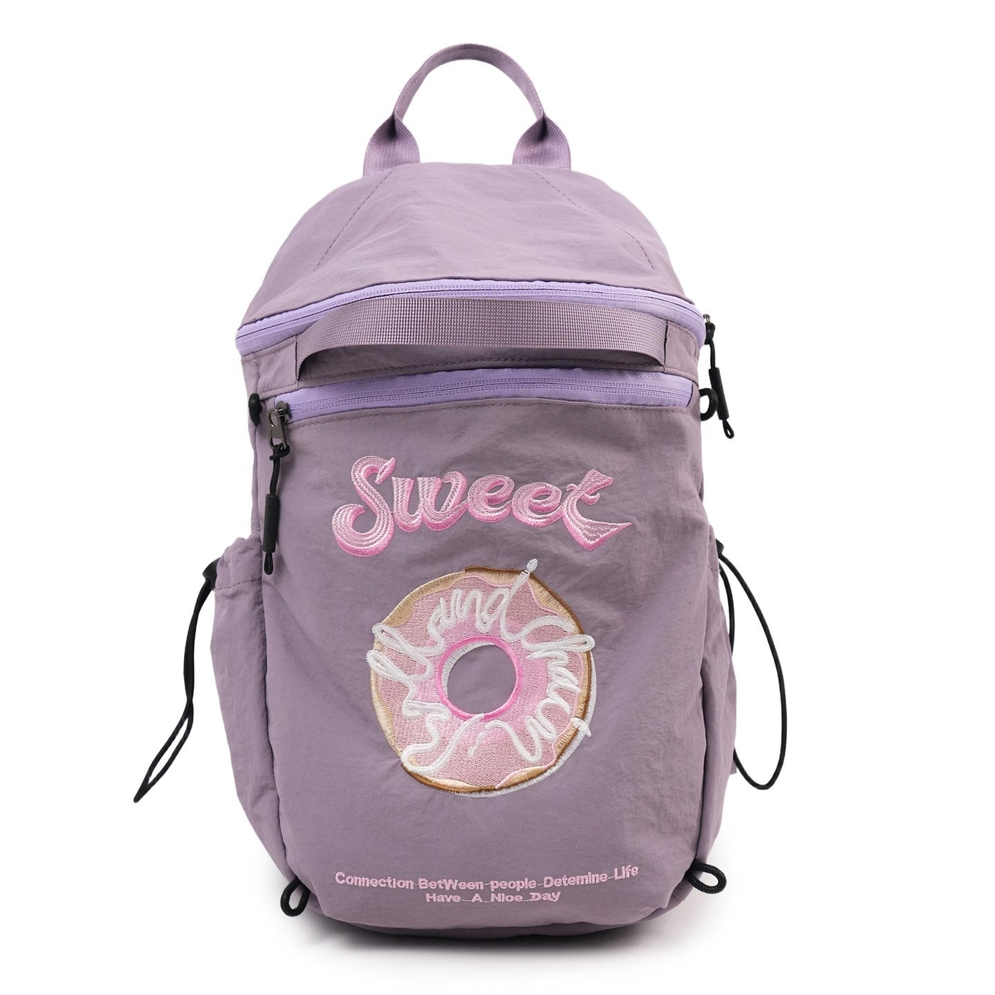 Women's Capacity Yoga Fitness Korean Style Fresh Sweet Waterproof Nylon Women's Backpack