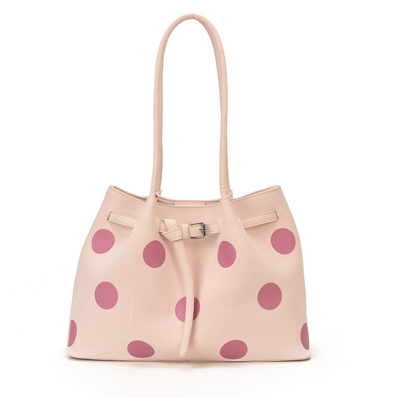 Women's Large Capacity Fashion Polka Dot Commuter Western Style Women's Messenger Bag