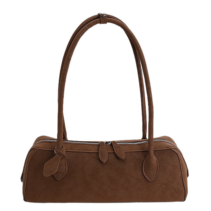 Women's Stick Large Capacity Mori Cute Trendy Frosted Underarm Bag