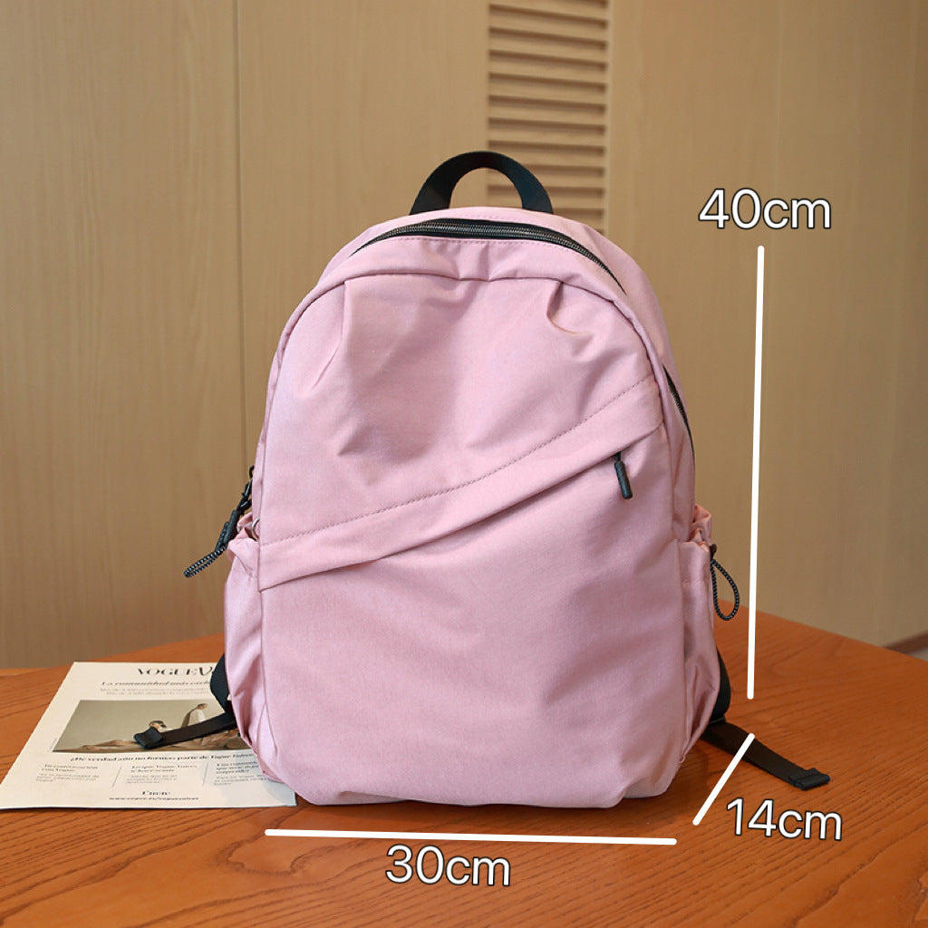 Women's Korean Style Fresh Nylon Daily Commuter Large Capacity Women's Backpack