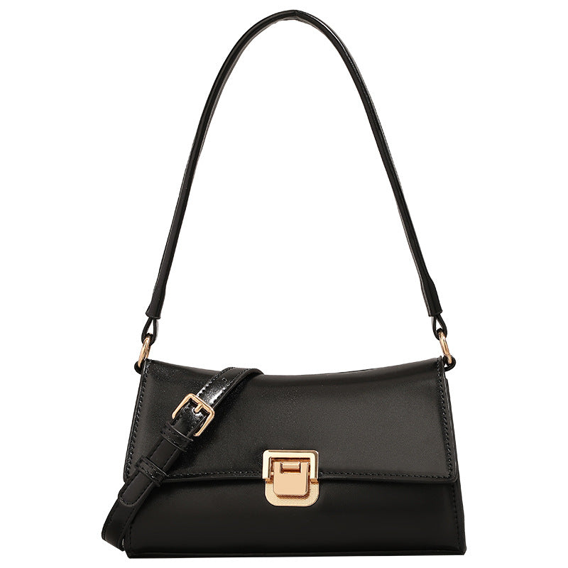 Style Retro Simple Baguette Underarm Design Women's Shoulder Bag