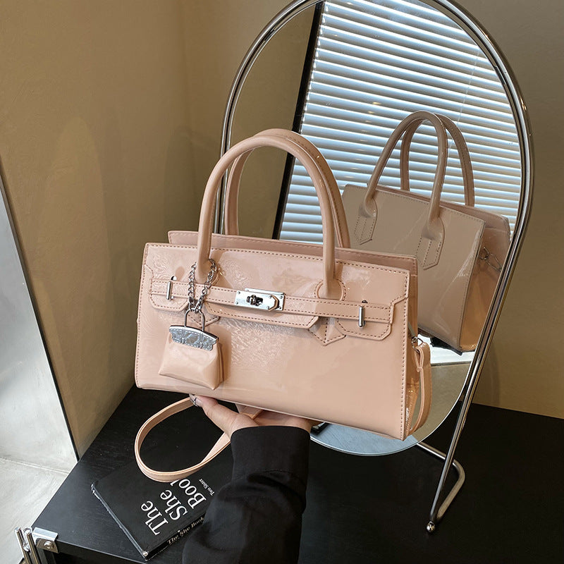 Women's Summer Fashion Lychee Pattern Temperament Mummy Women's Messenger Bag