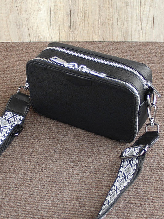 Leather Western Style One Underarm Wide Small Square Bags