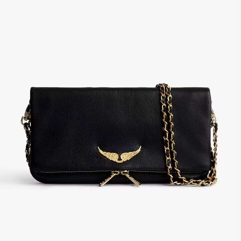 Women's Fashion Black Vintage Luxury Design Women's Messenger Bag