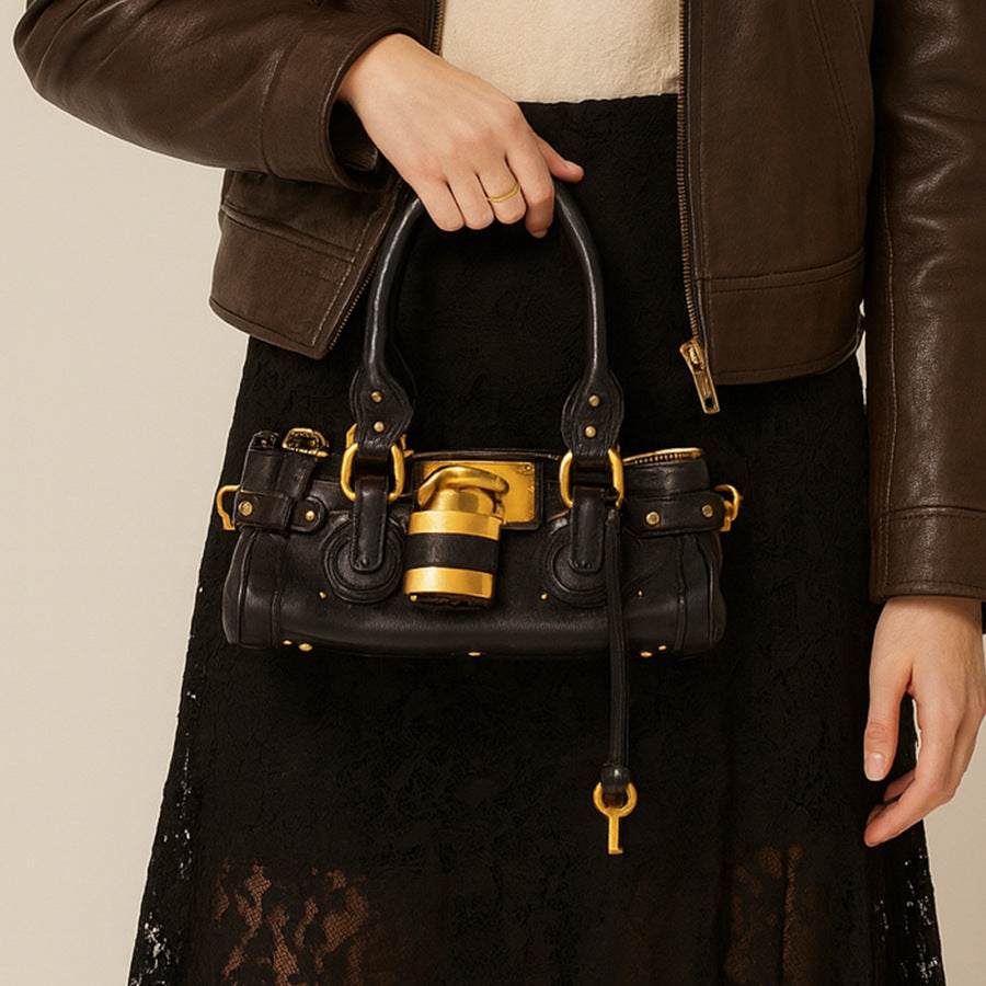 Women's Autumn Retro Style Versatile Fashion Head Lock