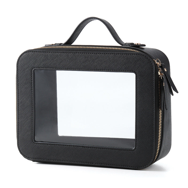 Storage Good-looking Portable Large Window Transparent Makeup Bag