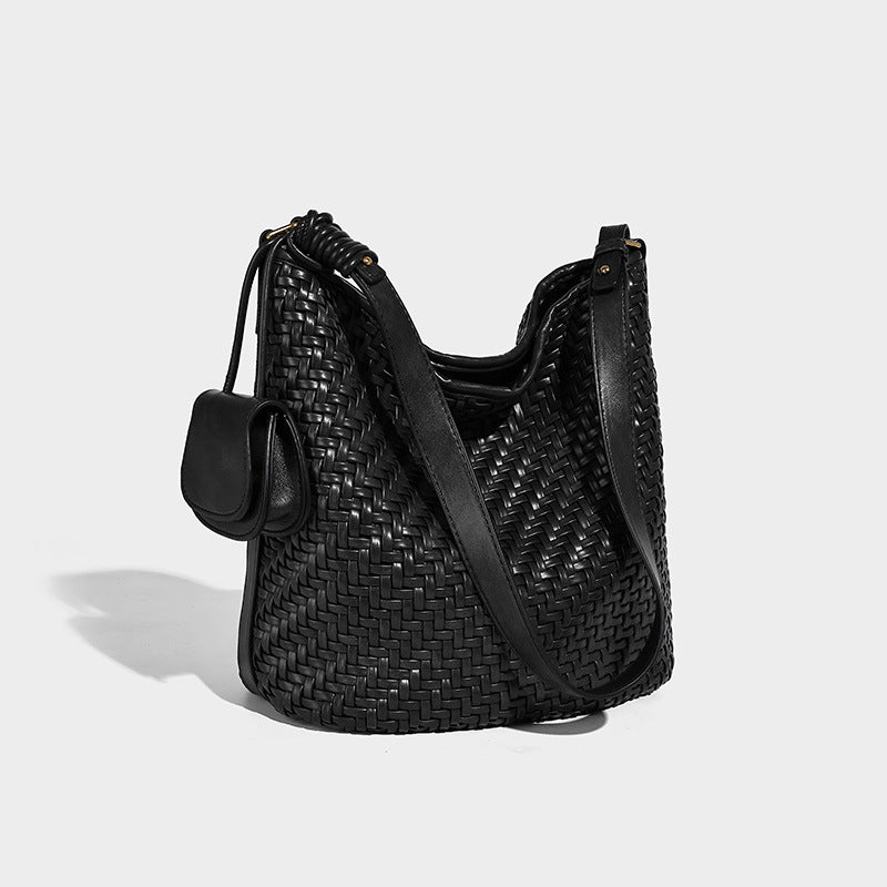 High-grade Hand-woven Large Capacity Totes Underarm Tote Bag