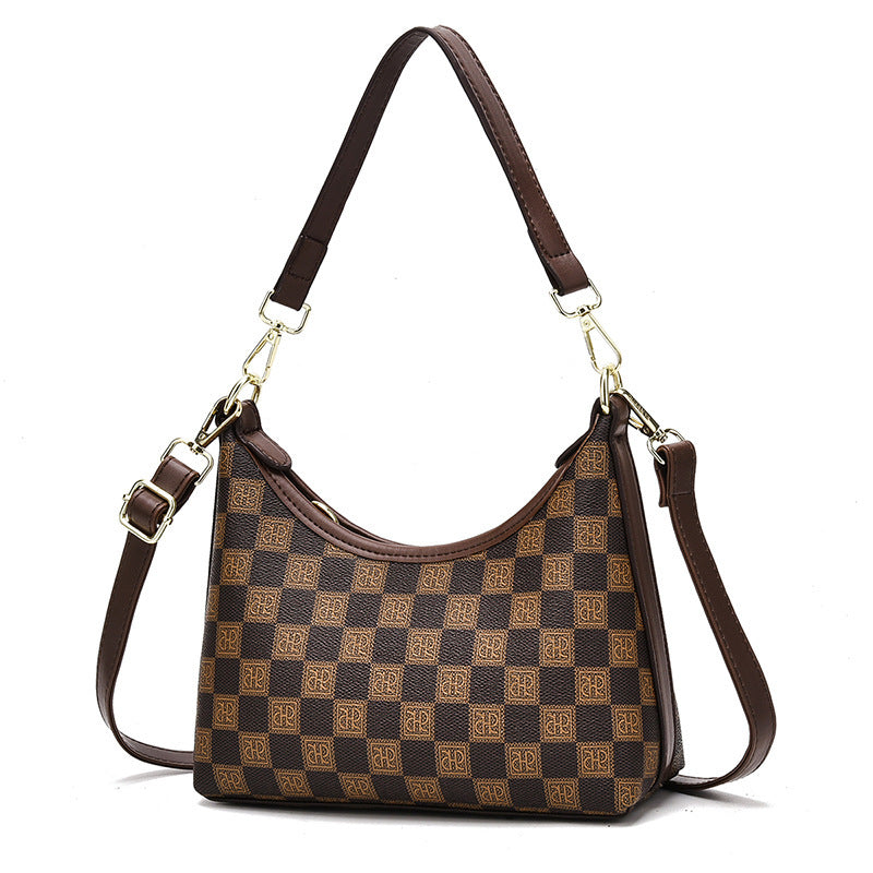 Women's Light Luxury Underarm Selenodont Printed Large Bags