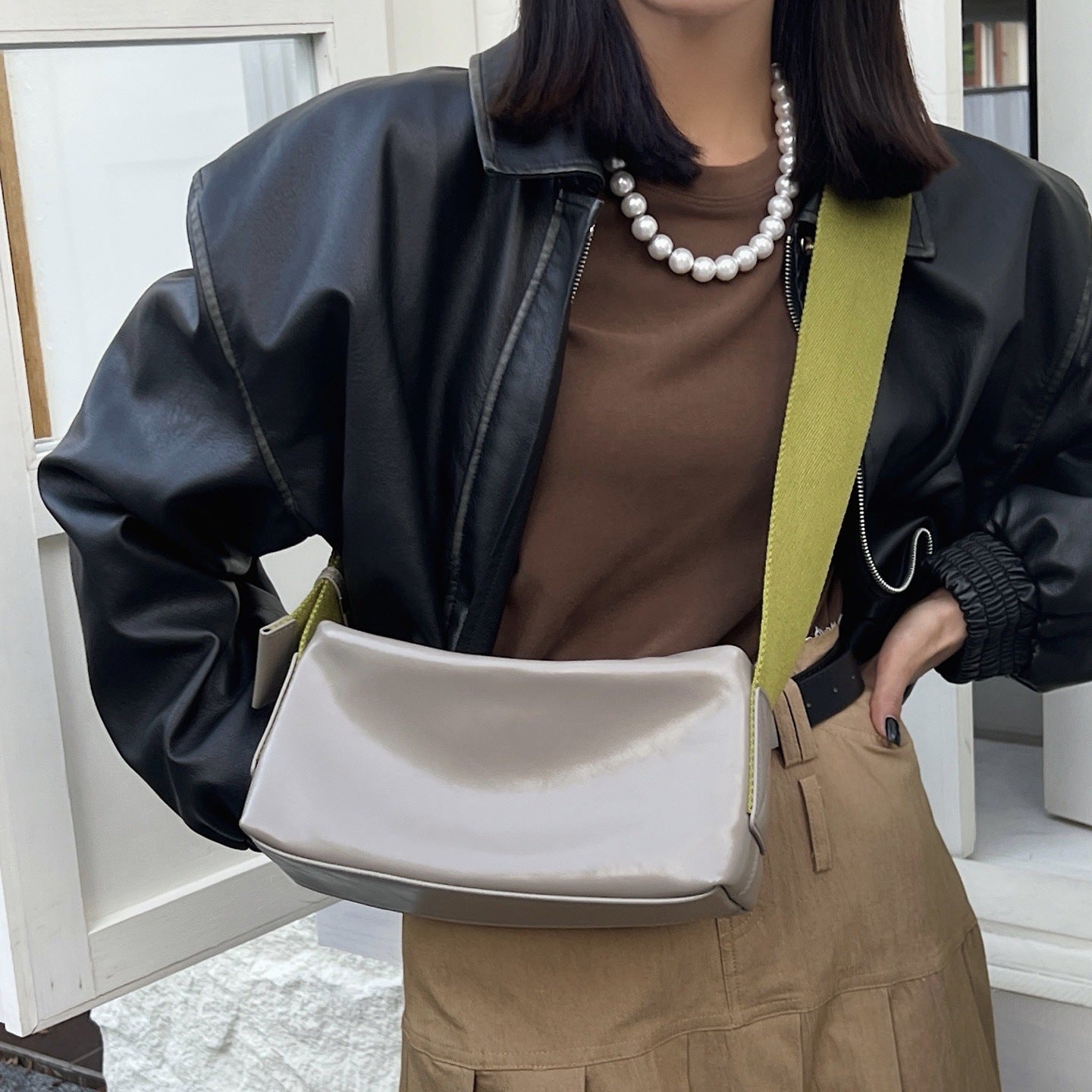 Women's Leather Commute High Sense Niche Design Women's Shoulder Bag