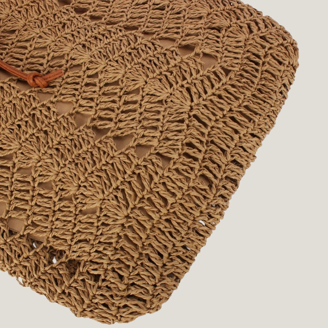Women's Mori Crocheted Woven Beach Holiday Commuter Women's Backpack