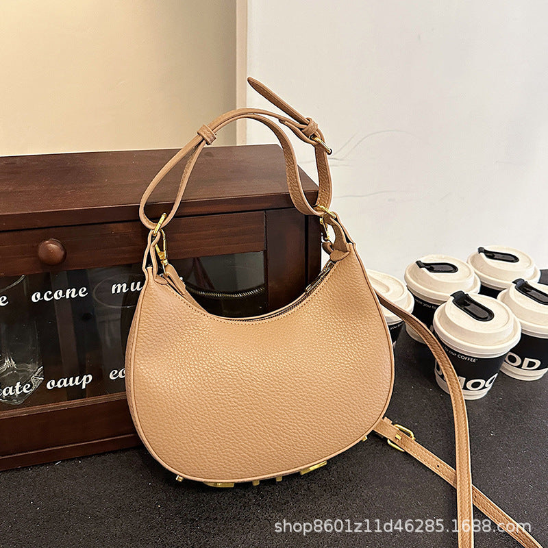 Women's F Summer High Sense Underarm Niche Crescent Women's Shoulder Bag