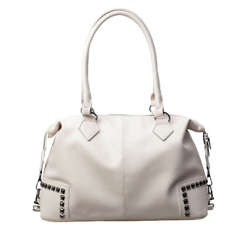 Attractive Women's Large Capacity Fashion Rivet Tote Bag