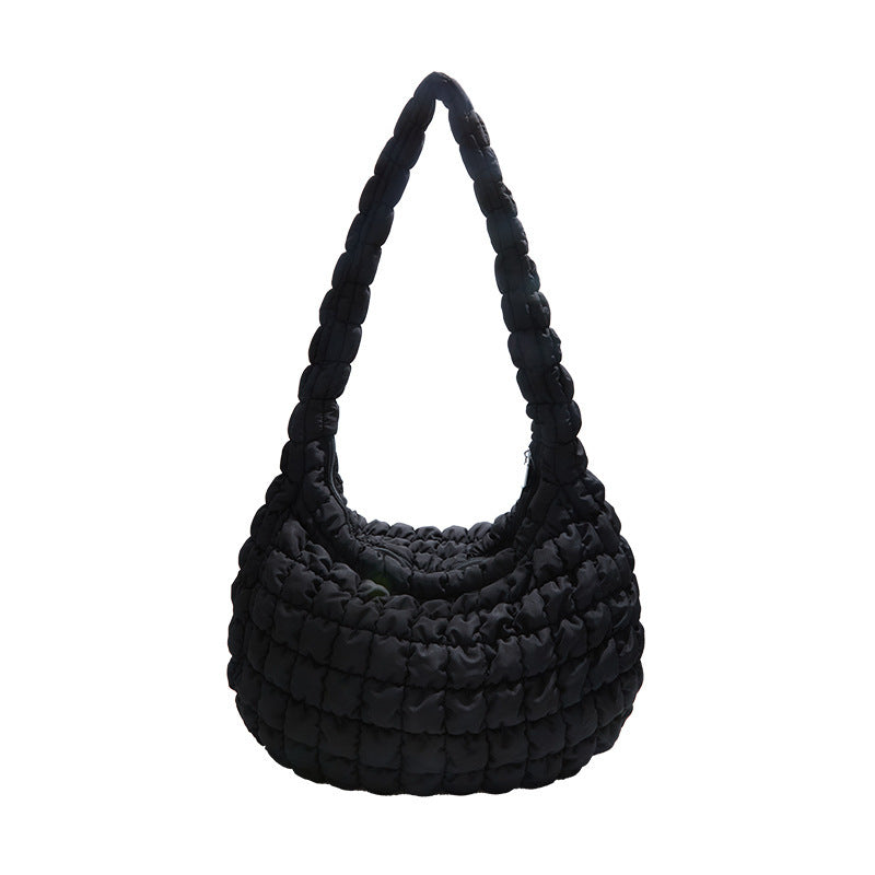 Korean Pleated Cloud Bubble Large Capacity Tote Bag