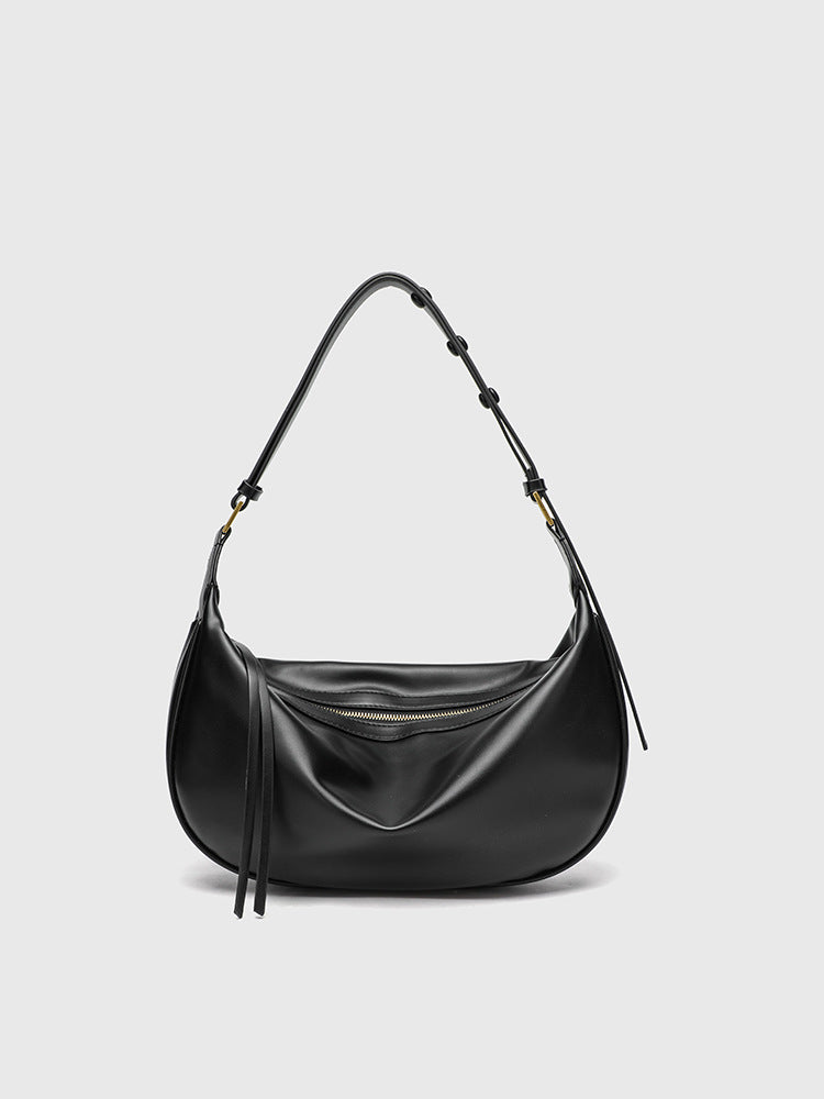 Women's Pull Texture Versatile Design Dumpling Underarm Bag