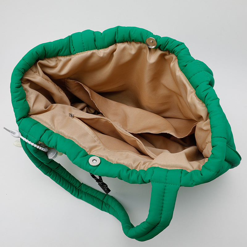 Women's Down Large Capacity Quilted Versatile Underarm Trendy Cotton Women's Shoulder Bag