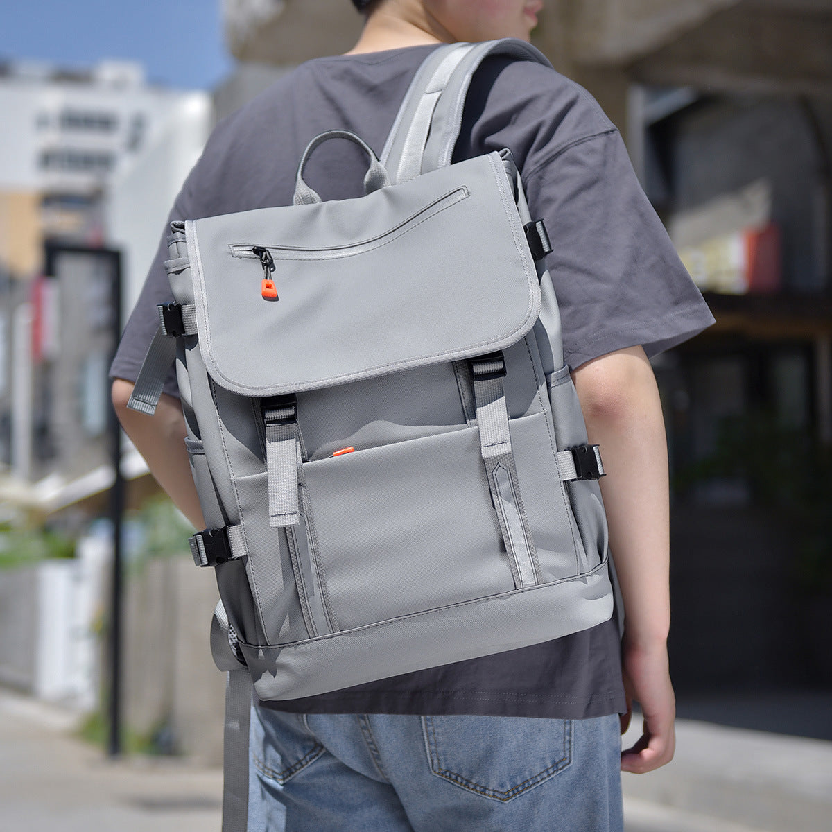 Men's Large Capacity Korean Style Trendy Computer Leisure Backpack