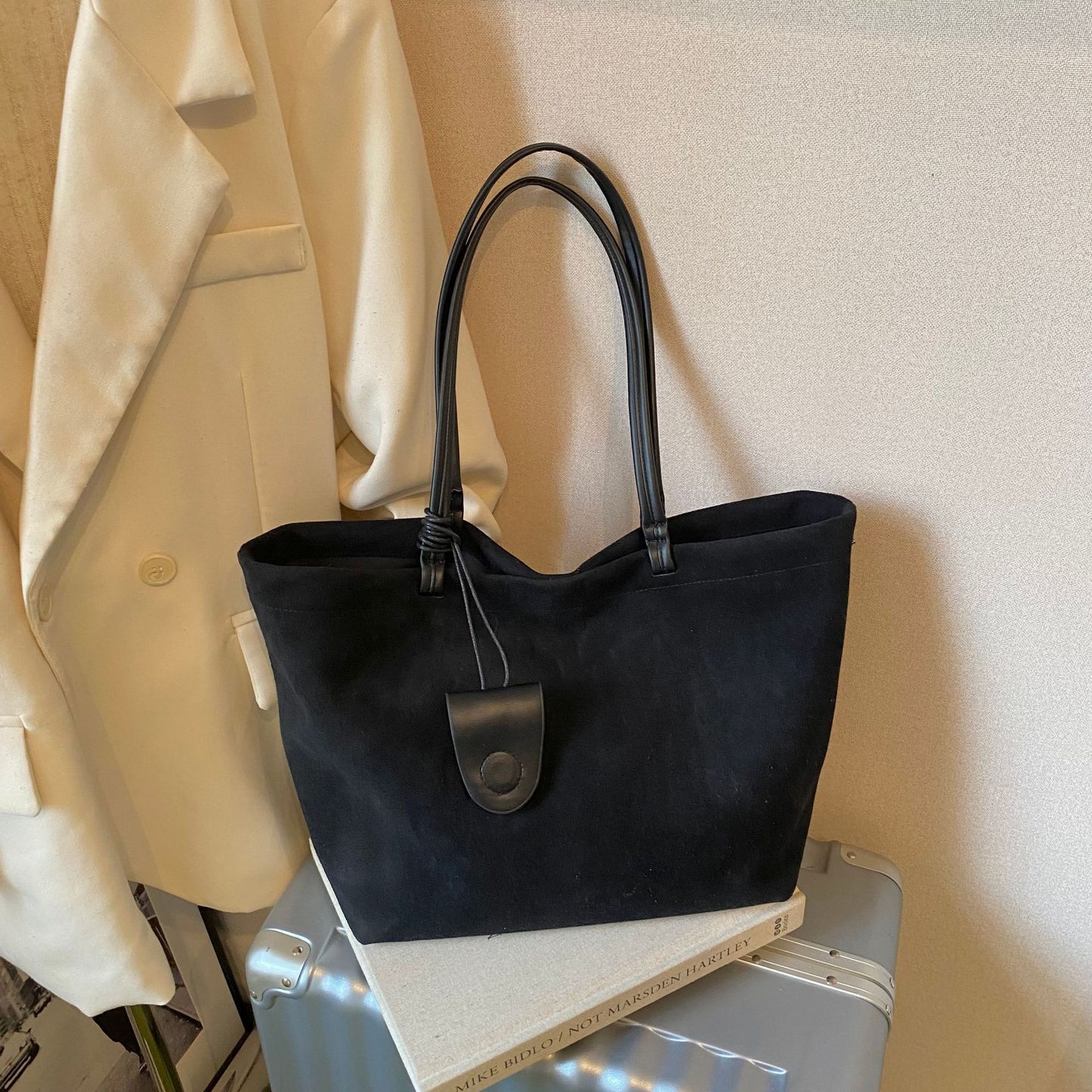 Matte Texture Underarm Autumn Commuter Mother Easy Tote Bags
