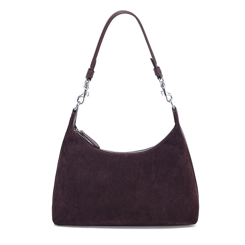 Women's Capacity Totes Leather High-grade Matte Cowhide Simple Commute Women's Shoulder Bag