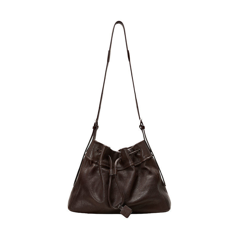 Vegetable Tanned Sheepskin Lucky Commute Leisure Large Capacity Totes Women's Messenger Bag