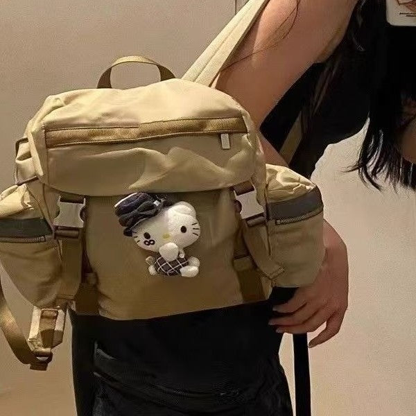 Popular Casual Cap College Large Capacity Women's Backpack