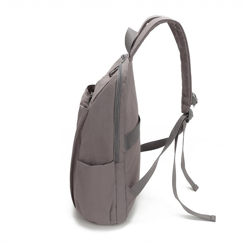Women's & Men's Solid Color Large Capacity Spring Lightweight Leisure Backpack
