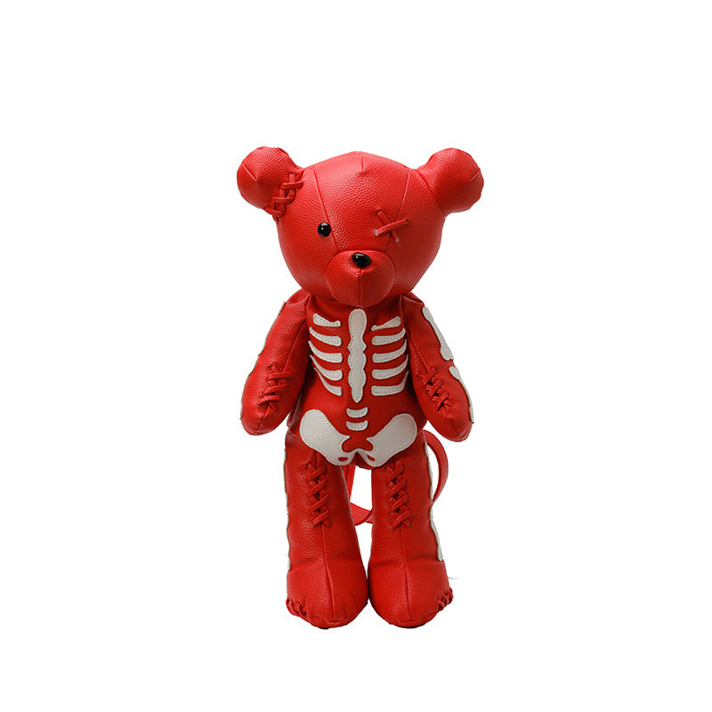 Refined Personalized Violent Bear Skull Fashion Artistic Backpacks