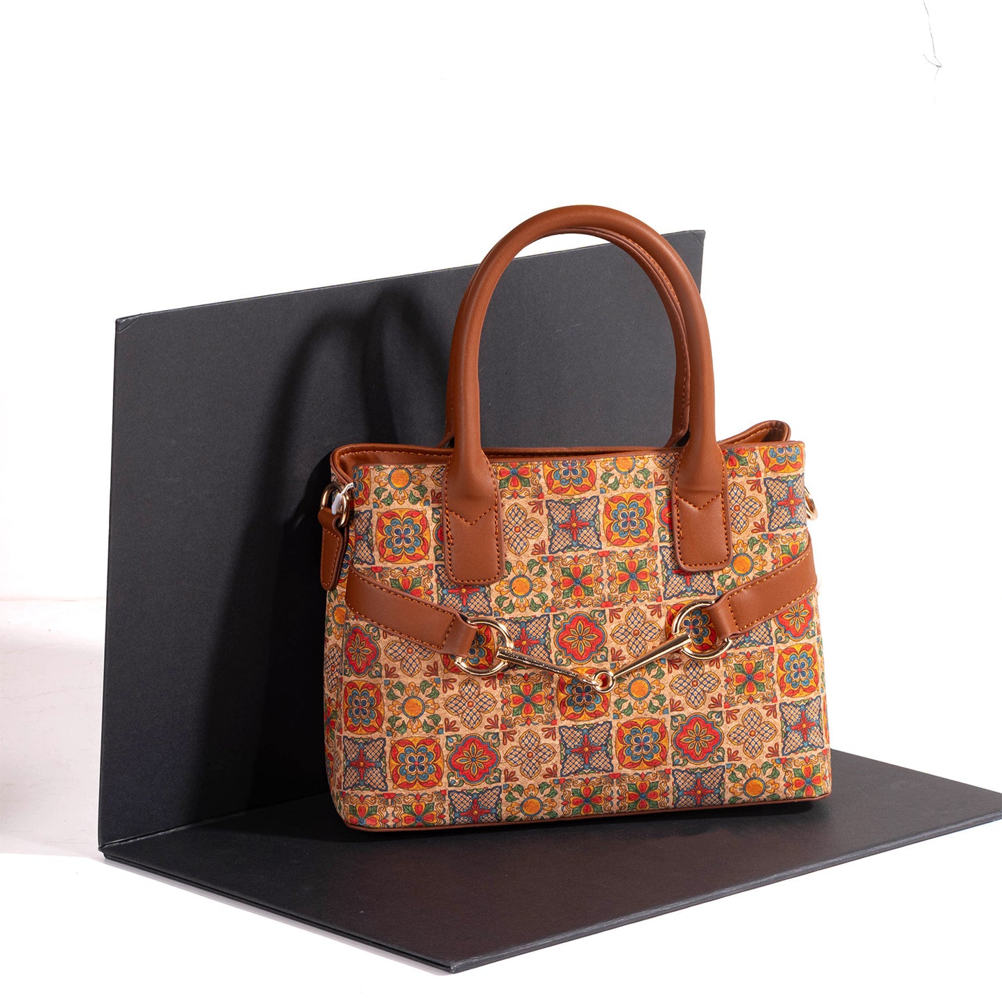 Women's Vintage Printed Tree Leather Fashionable Personalized Light Women's Handbag