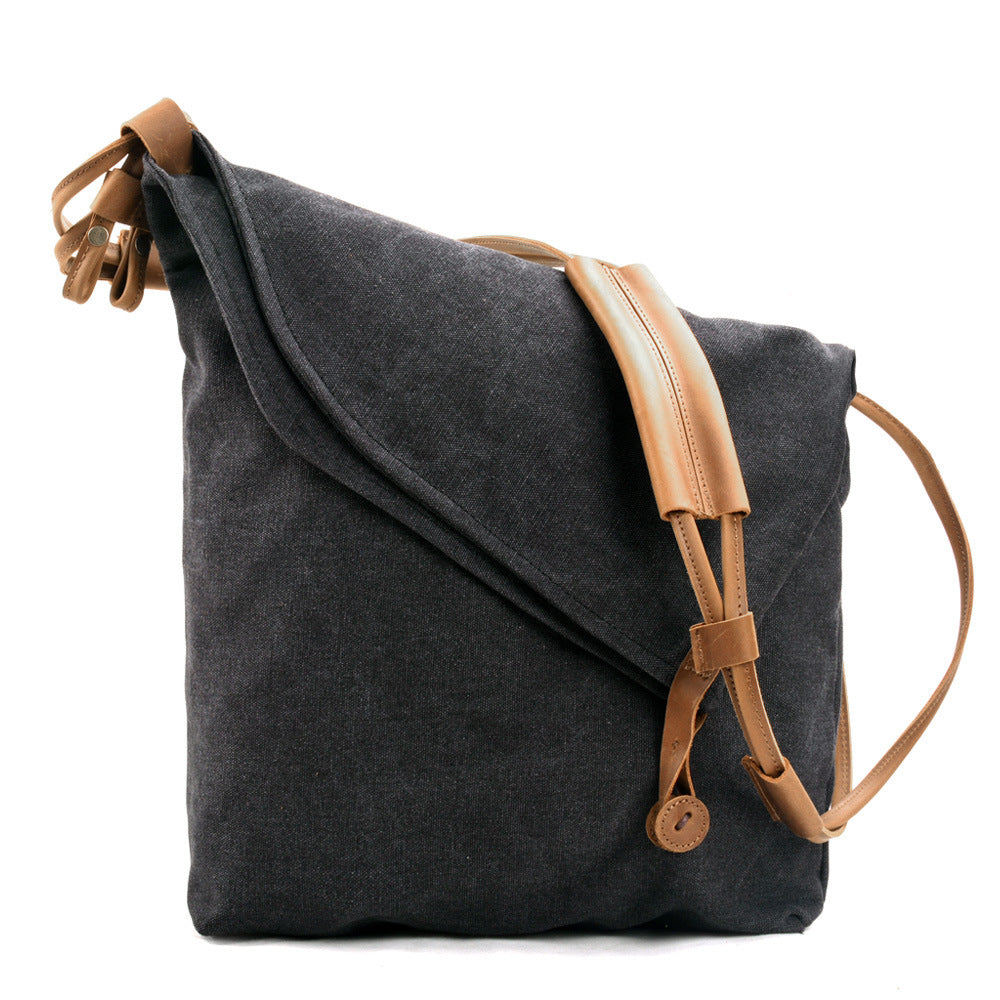 Retro Artistic Canvas Unisex Commuter Trendy Distressed Bags