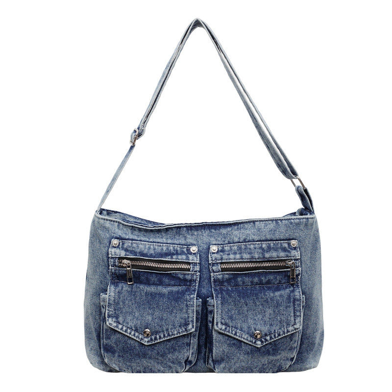 Women's Autumn Large Capacity Double Pocket Cloth Women's Messenger Bag