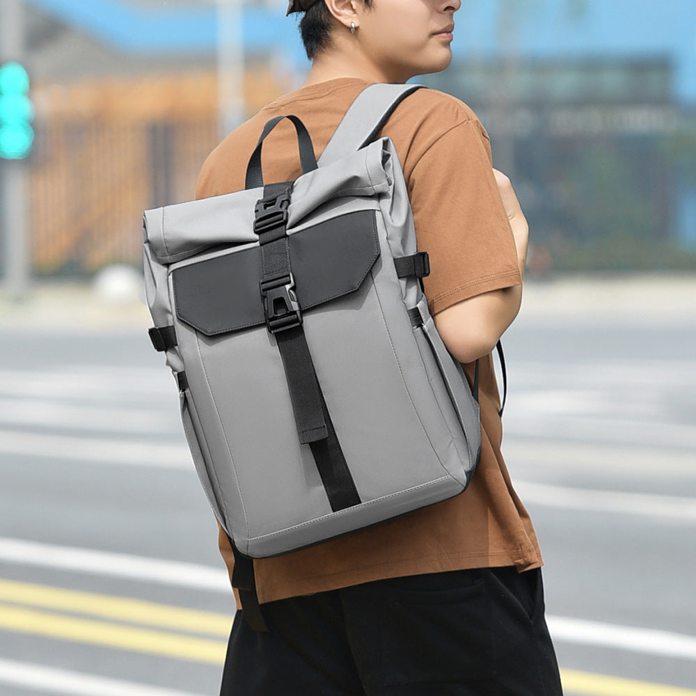 Men's Multifunctional Simple Large Capacity Computer Short Backpacks