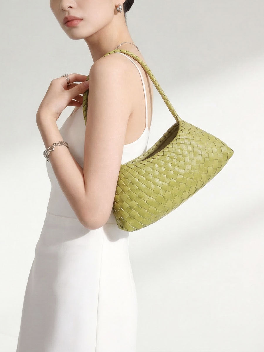 Classy Women's Hand-woven High-grade Versatile Commuter Underarm Bag