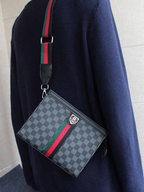 Men's & Women's Business Hard Large Capacity Plaid Trendy Handbags
