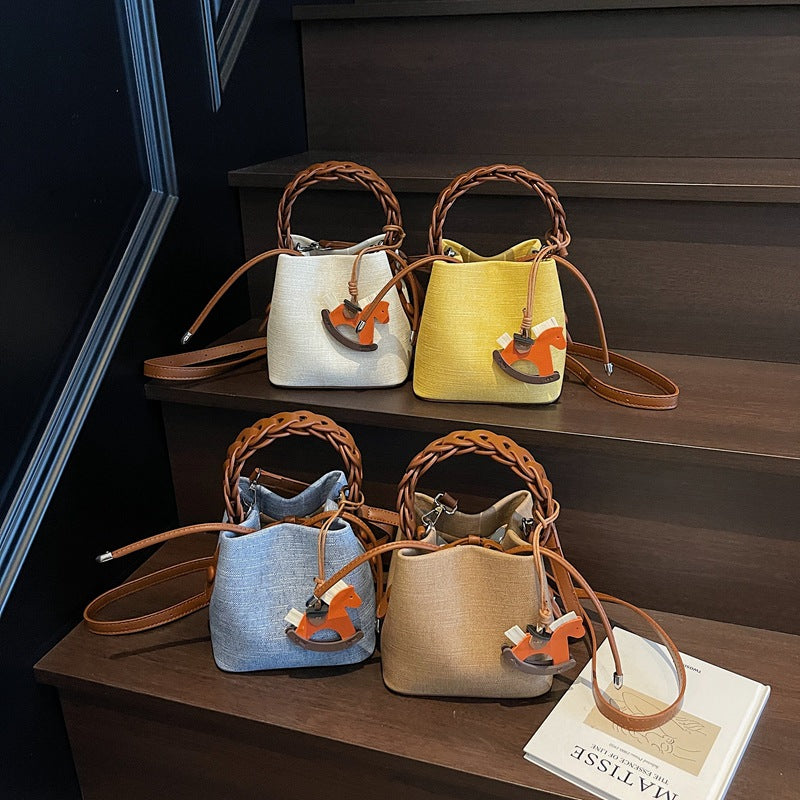 Niche Summer Retro Simple Western Style Portable Vegetable Bags